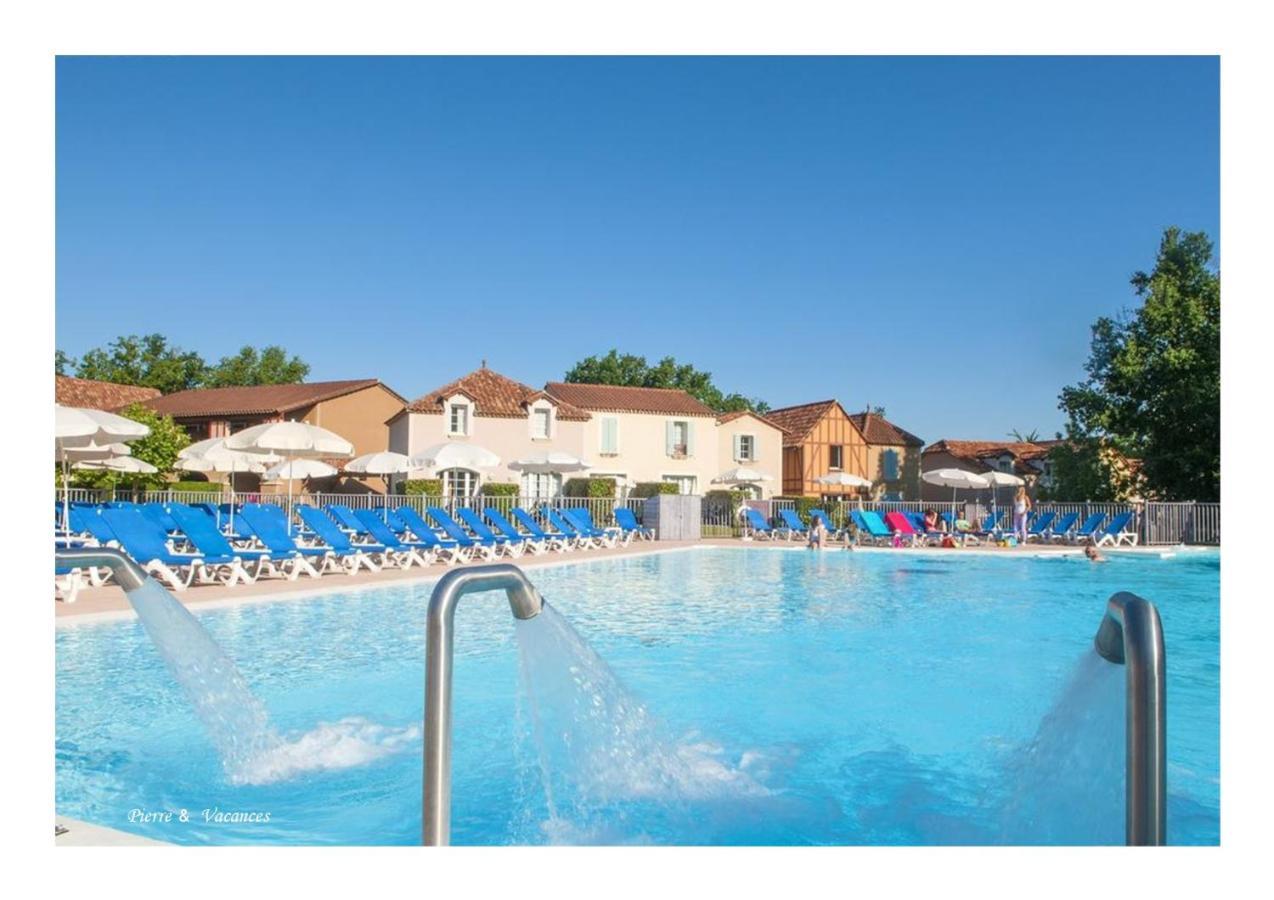 Charmant Appartement Avec Piscine. Monflanquin Exterior photo